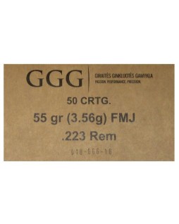 Cartouches GGG Cal. 223 FMJ...