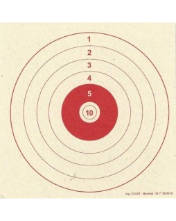 Cibles 10X10 cm Rouge X500